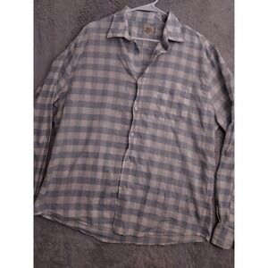 Faherty Shirt Mens Extra Large Stretch Summer Blend Linen Blend Casual Preppy